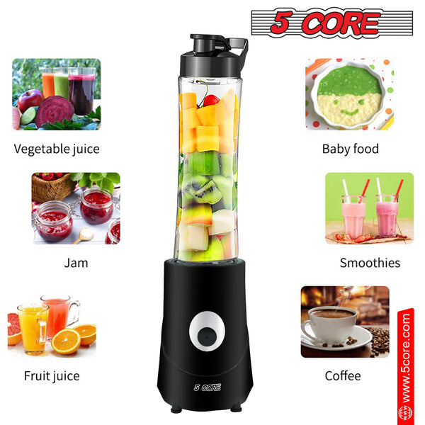 5 Core Portable Blenders For Kitchen 20 Oz Capacity 160W Personal Blender Small Smoothie Maker-0